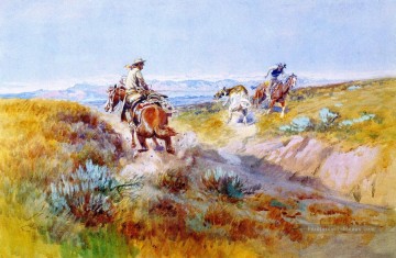  sauvages Peintre - quand les vaches étaient sauvages 1936 Charles Marion Russell Indiana cow boy